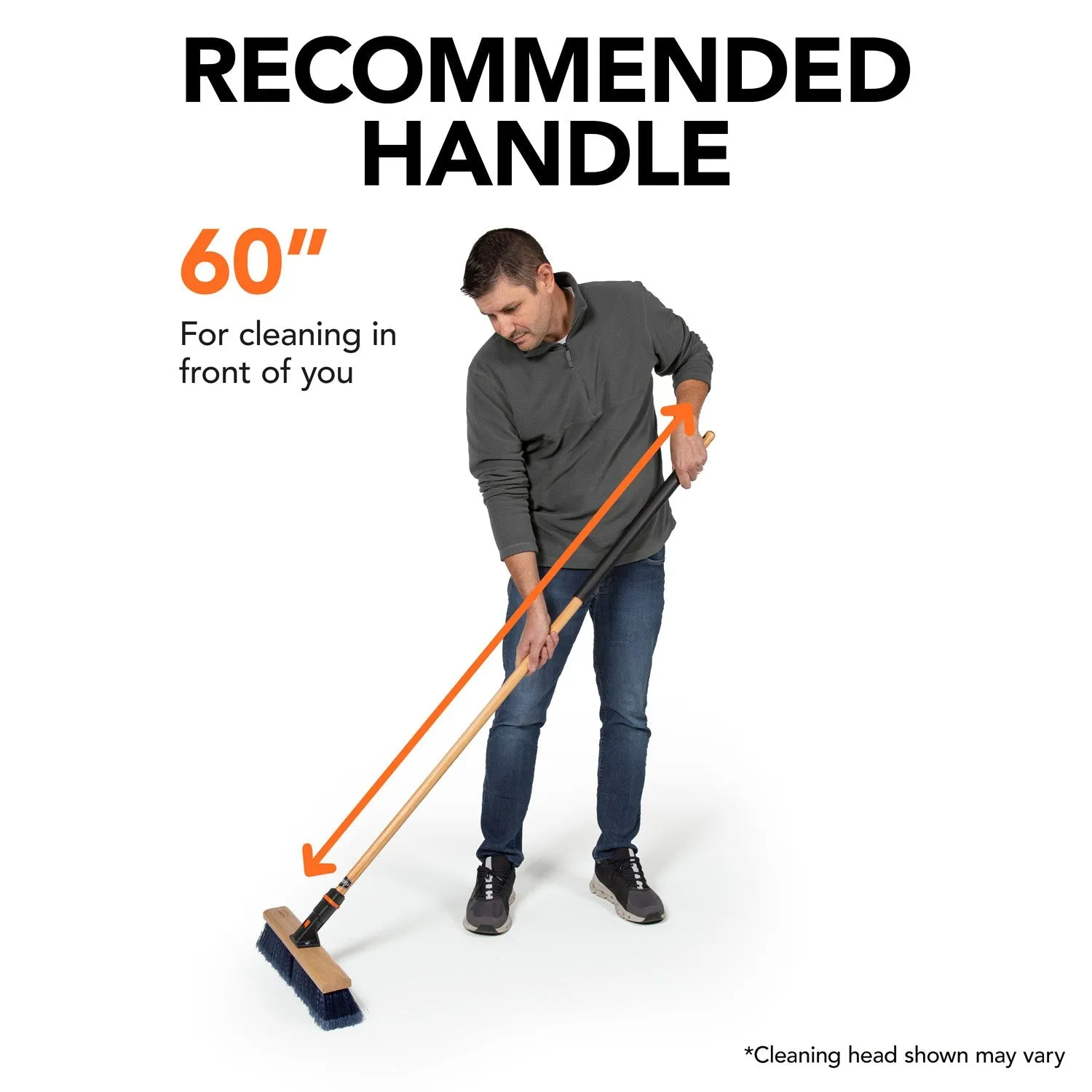 10 in. Premium Rough Surface Deck Brush Head