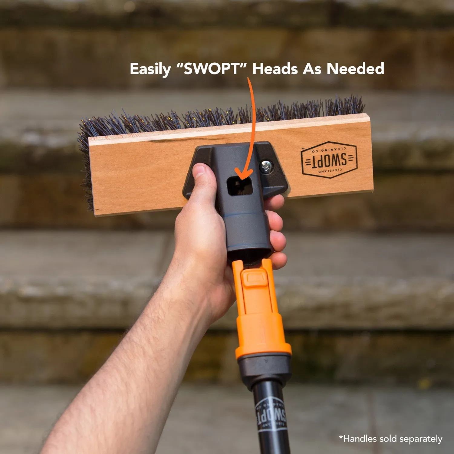 10 in. Premium Rough Surface Deck Brush Head