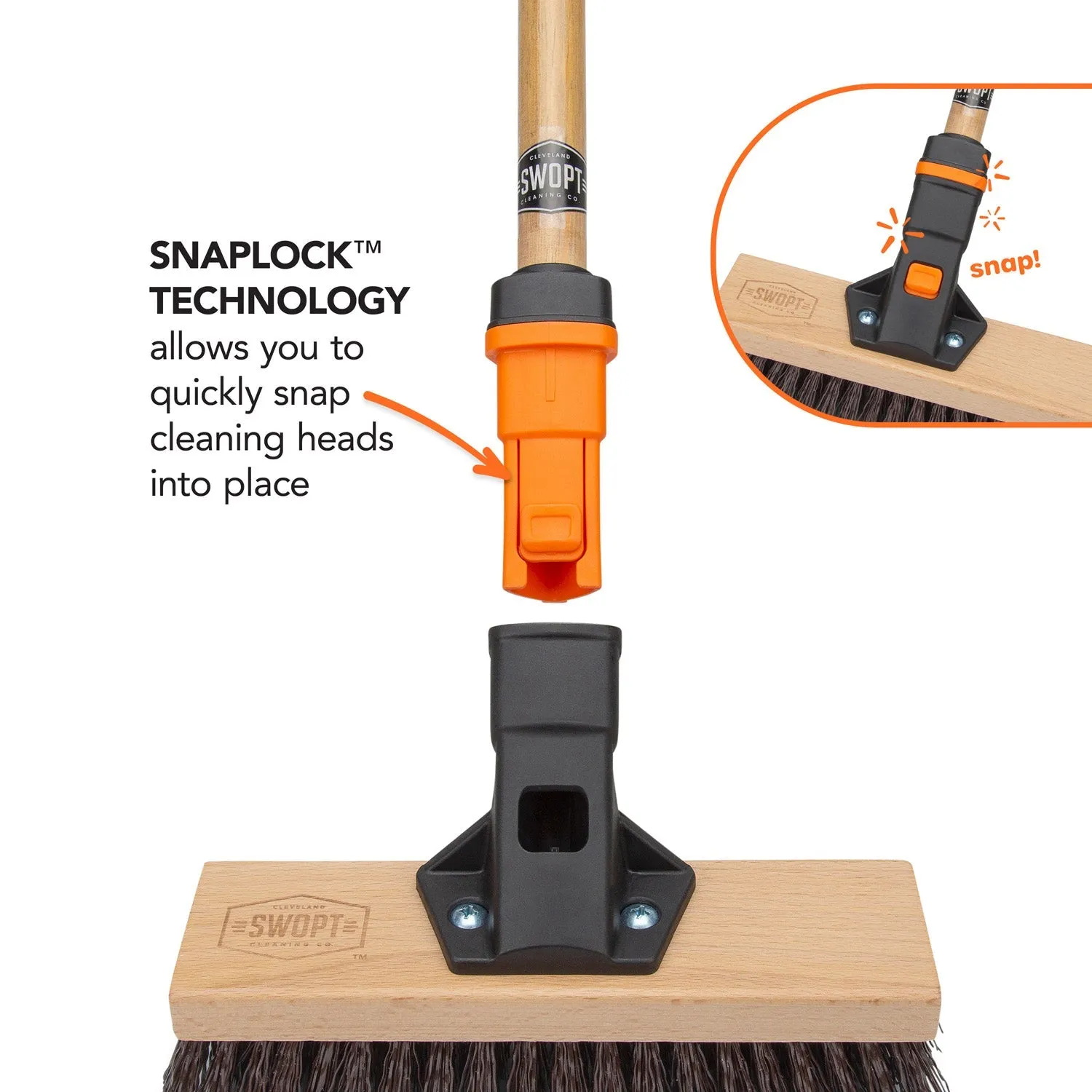 10 in. Premium Rough Surface Deck Brush Head