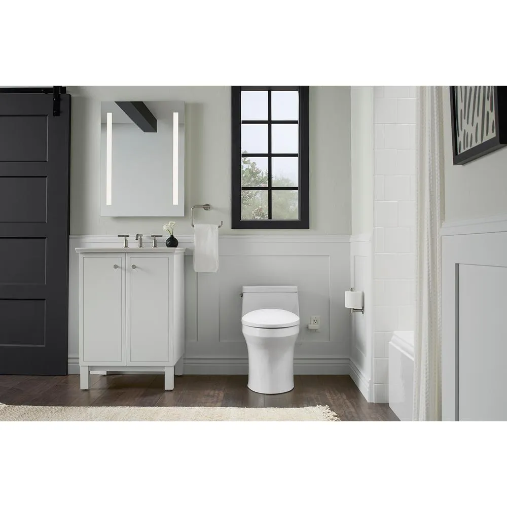 24 in. W x 33 in. H Frameless Rectangular LED Light Bathroom Vanity Mirror