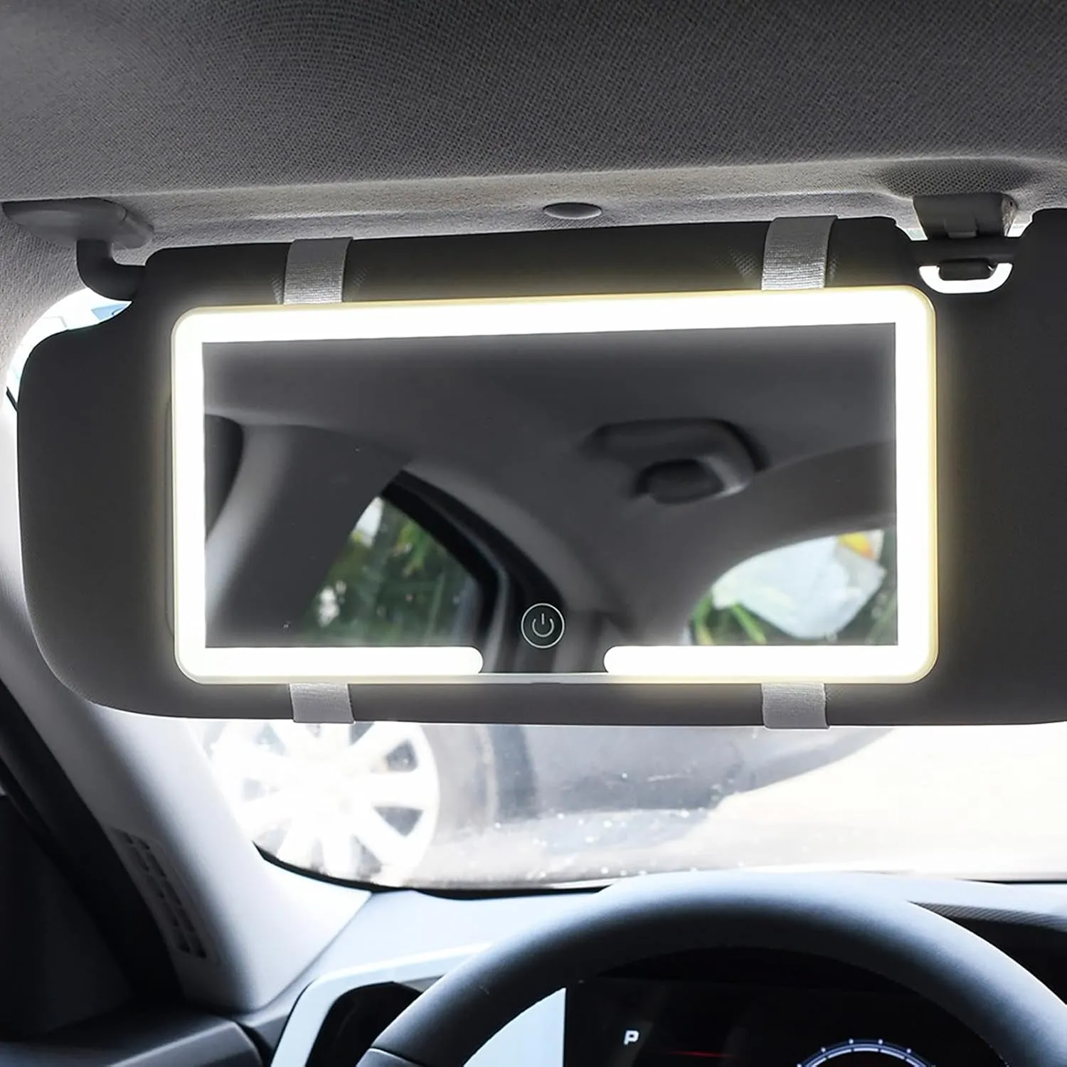 3 Light Modes Rechargable Car Vanity Mirror