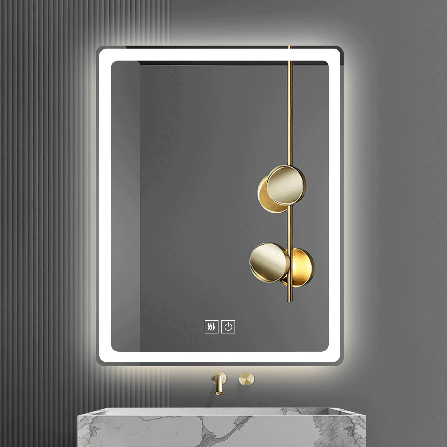 32-in H x 24-in W LED Bathroom Mirror