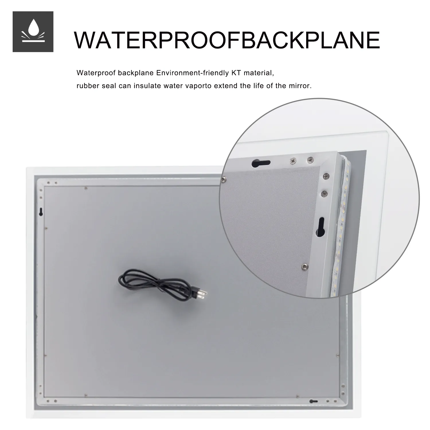 36-in H x 28-in W LED Bathroom Mirror