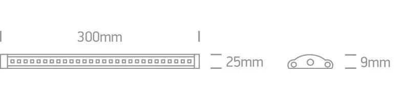 38103/W LED SHELF STRIP 3W WW 24vDC 30cm