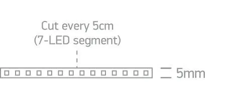 7823 LED ULTRA THIN STRIP 24vDC CW 5m ROLL 9,6w/m IP20