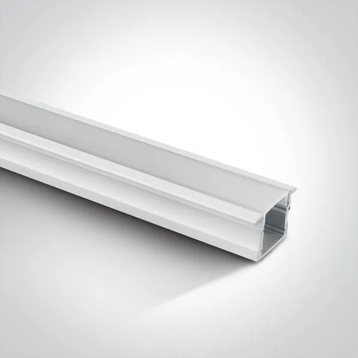 7904R RECESSED PROFILE 2m   PC opal diffuser