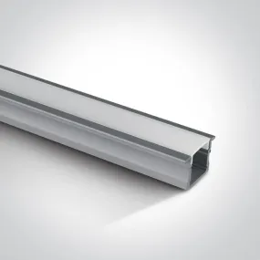 7904R RECESSED PROFILE 2m   PC opal diffuser