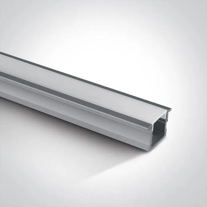 7904R RECESSED PROFILE 2m   PC opal diffuser