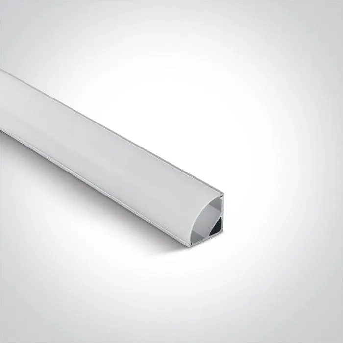 7908A/AL ALU TRIANGLE PROFILE 2m FOR 10mm STRIPS   PC OPAL DIFF