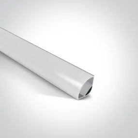 7908/AL ALUMINIUM TRIANGLE PROFILE 2m   PC opal diffuser
