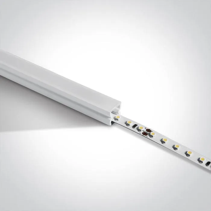 7918/W WHITE IP68 PROFILE 2m   PMMA opal diffuser
