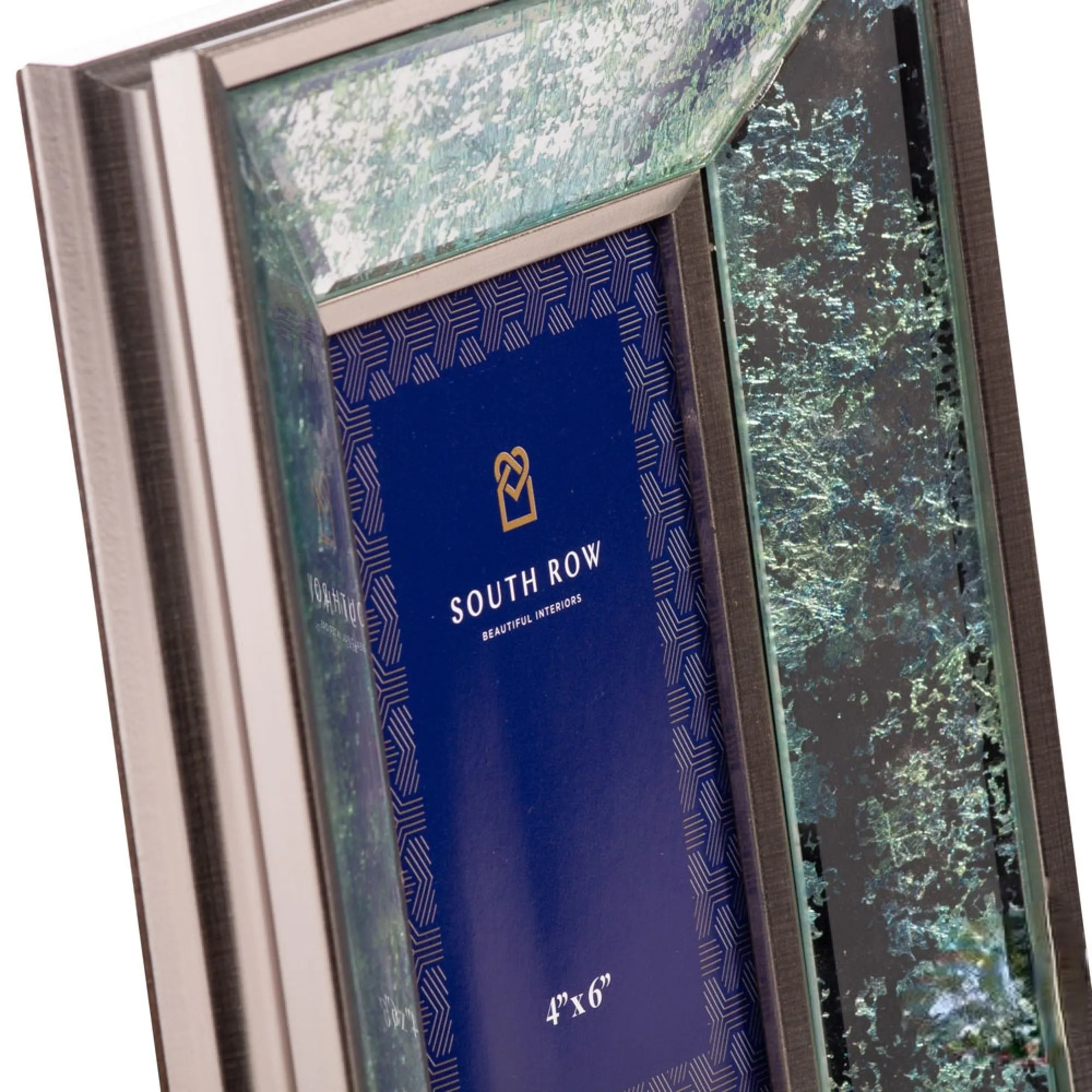 Arctic Leaf Mirrored Photo Frame