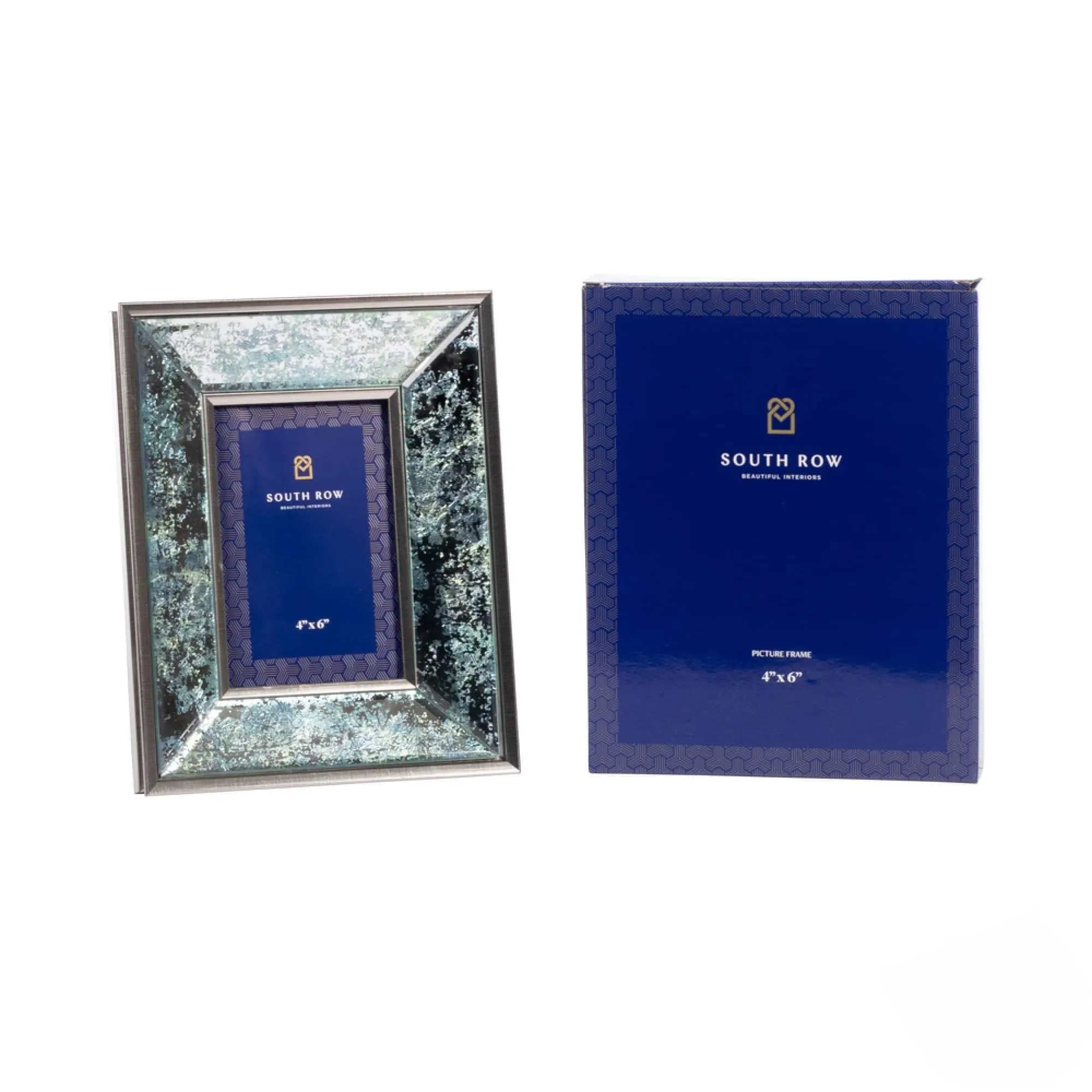 Arctic Leaf Mirrored Photo Frame