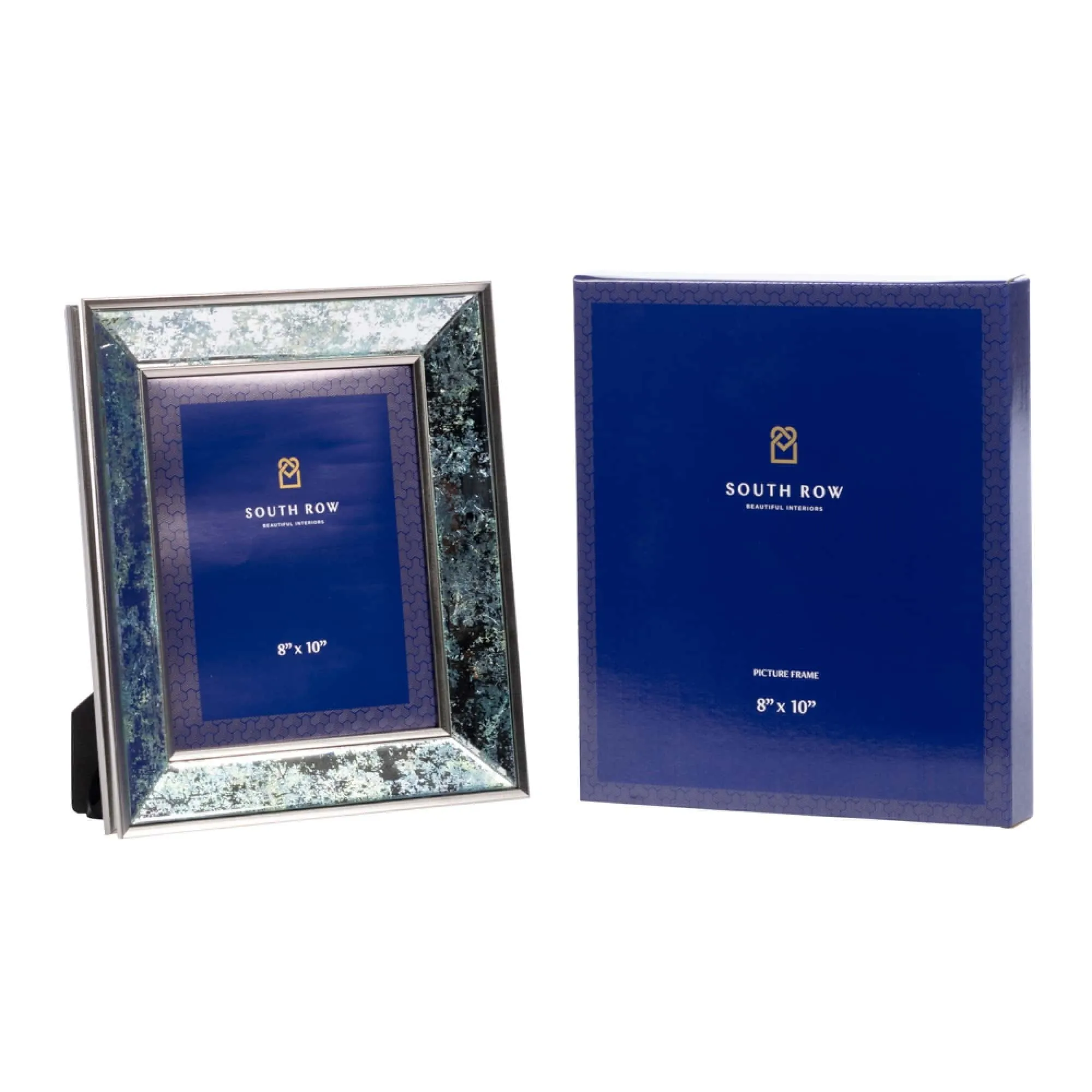 Arctic Leaf Mirrored Photo Frame