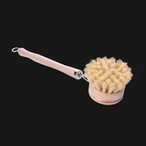 bamboo & sisal long handle dish brush (with replaceable head)