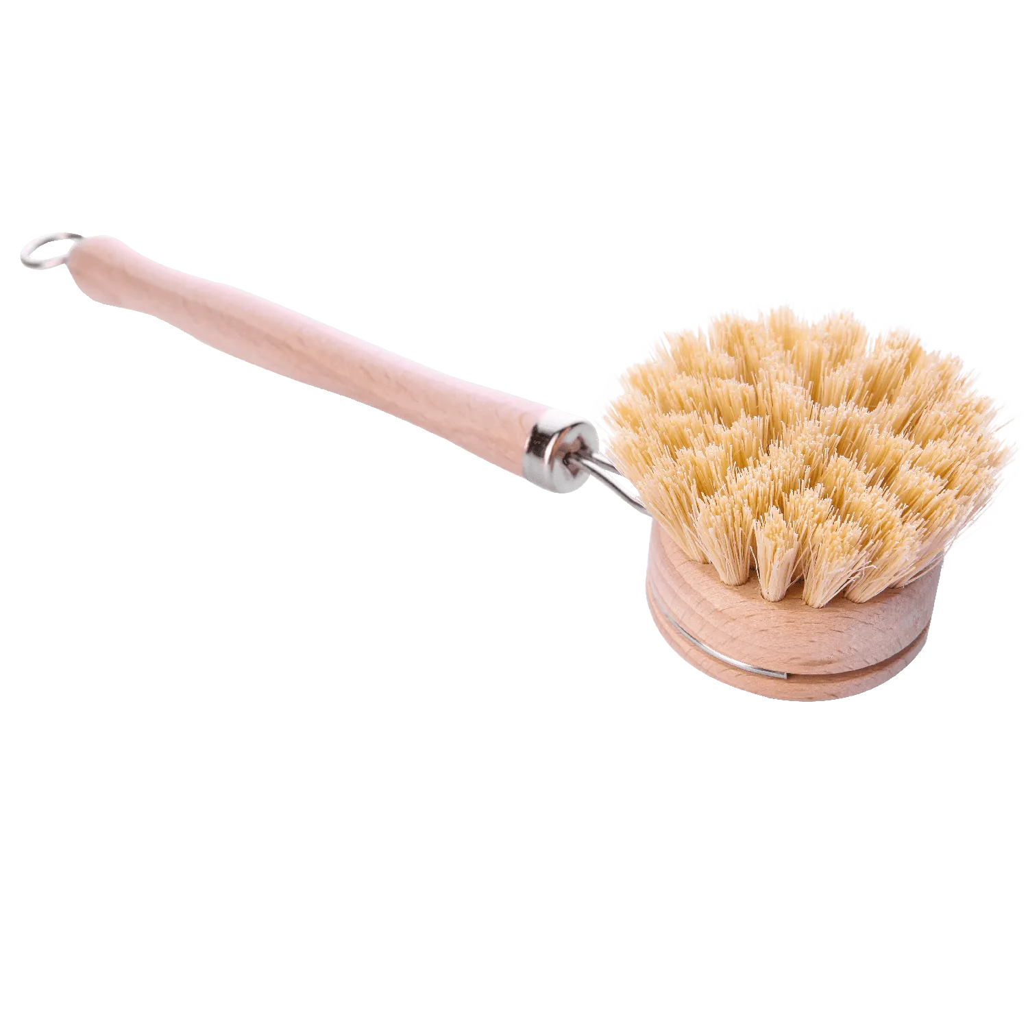 bamboo & sisal long handle dish brush (with replaceable head)