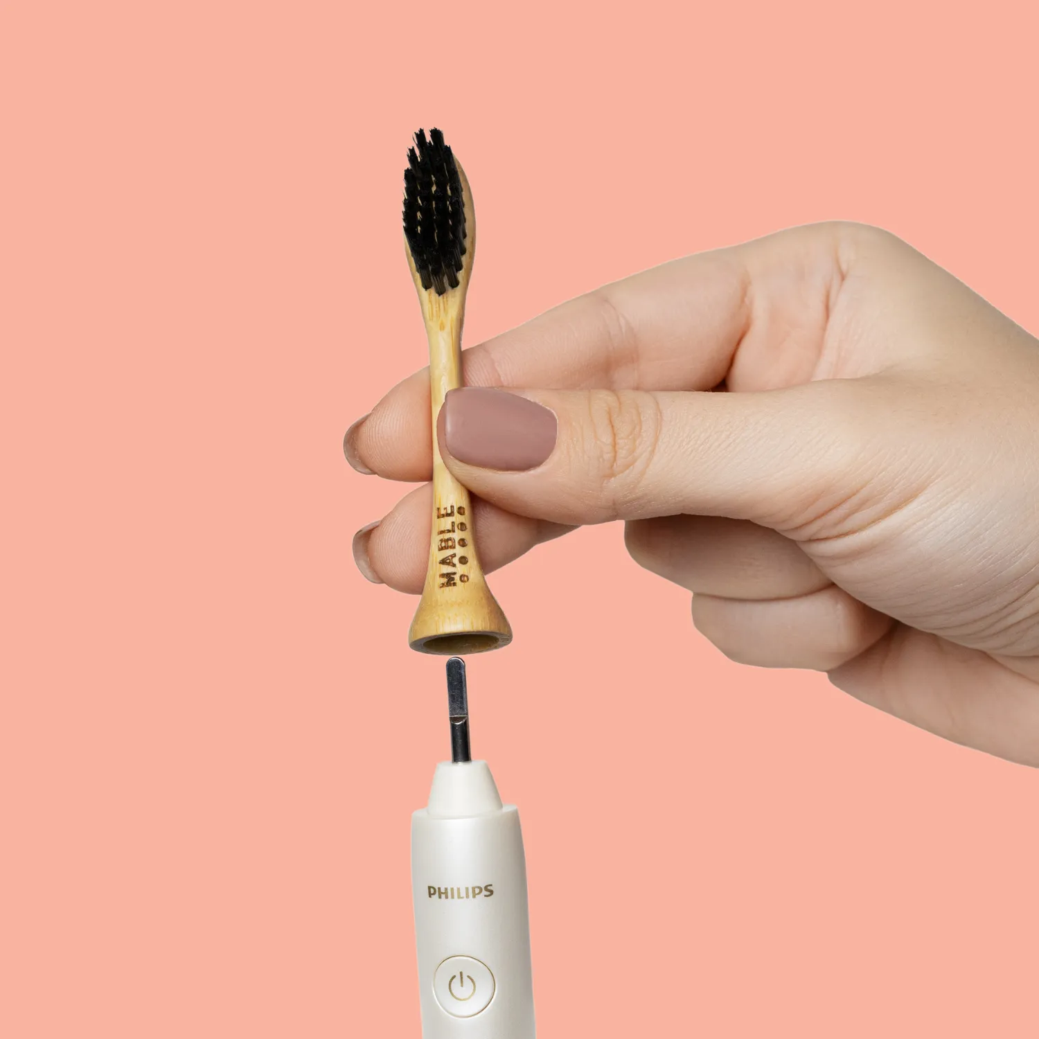Bamboo Toothbrush Head compatible with Phillips One