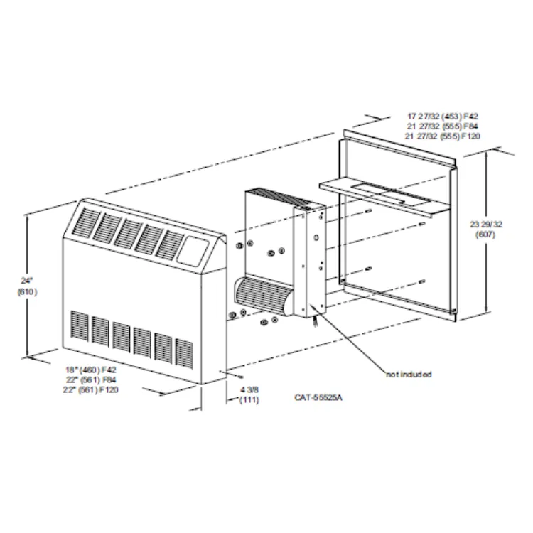 Beacon-Morris F84 Twin-Flo III Surface Mount Cabinet Kit