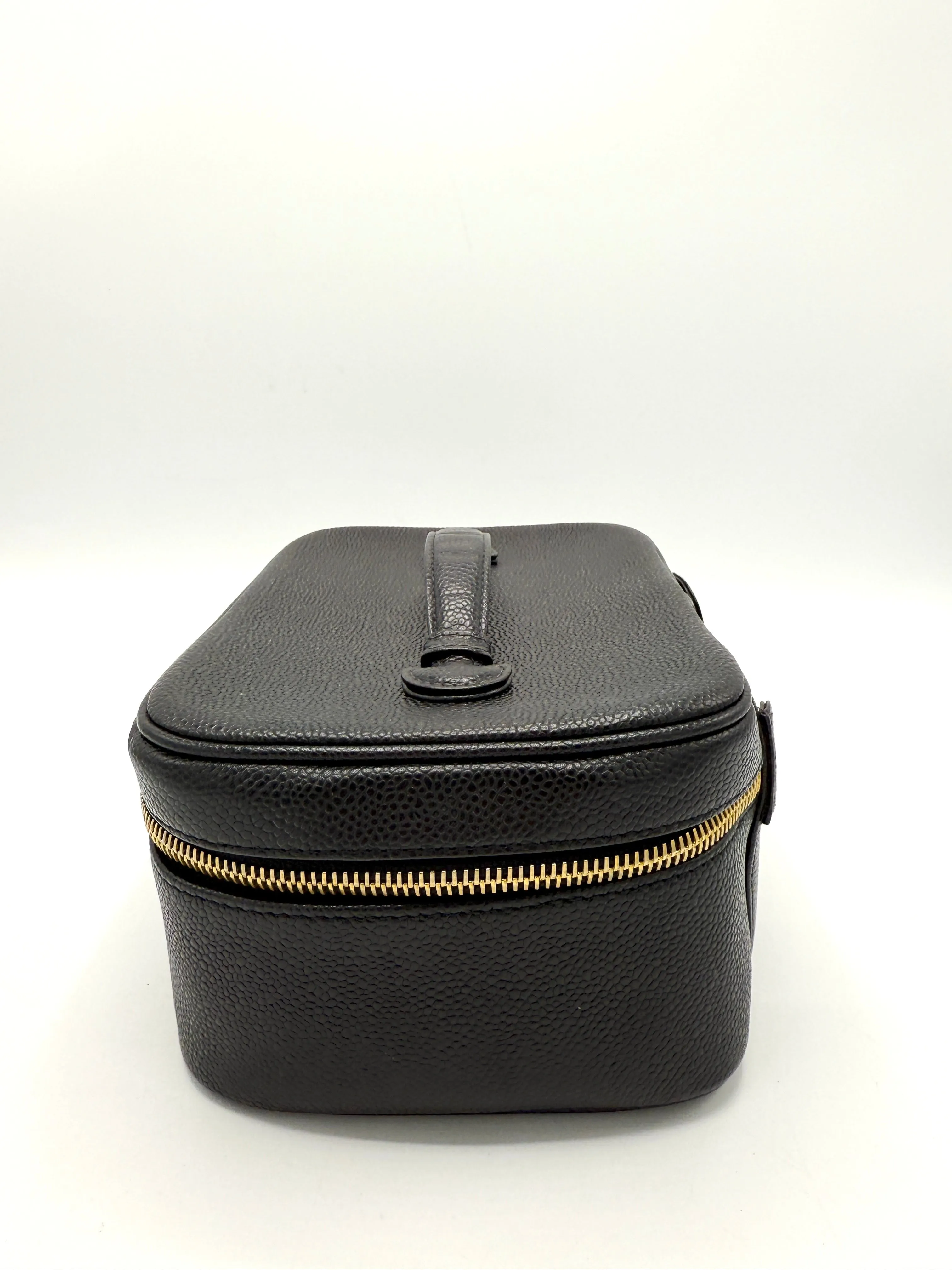 Black Caviar Top Handle Horizontal Vanity