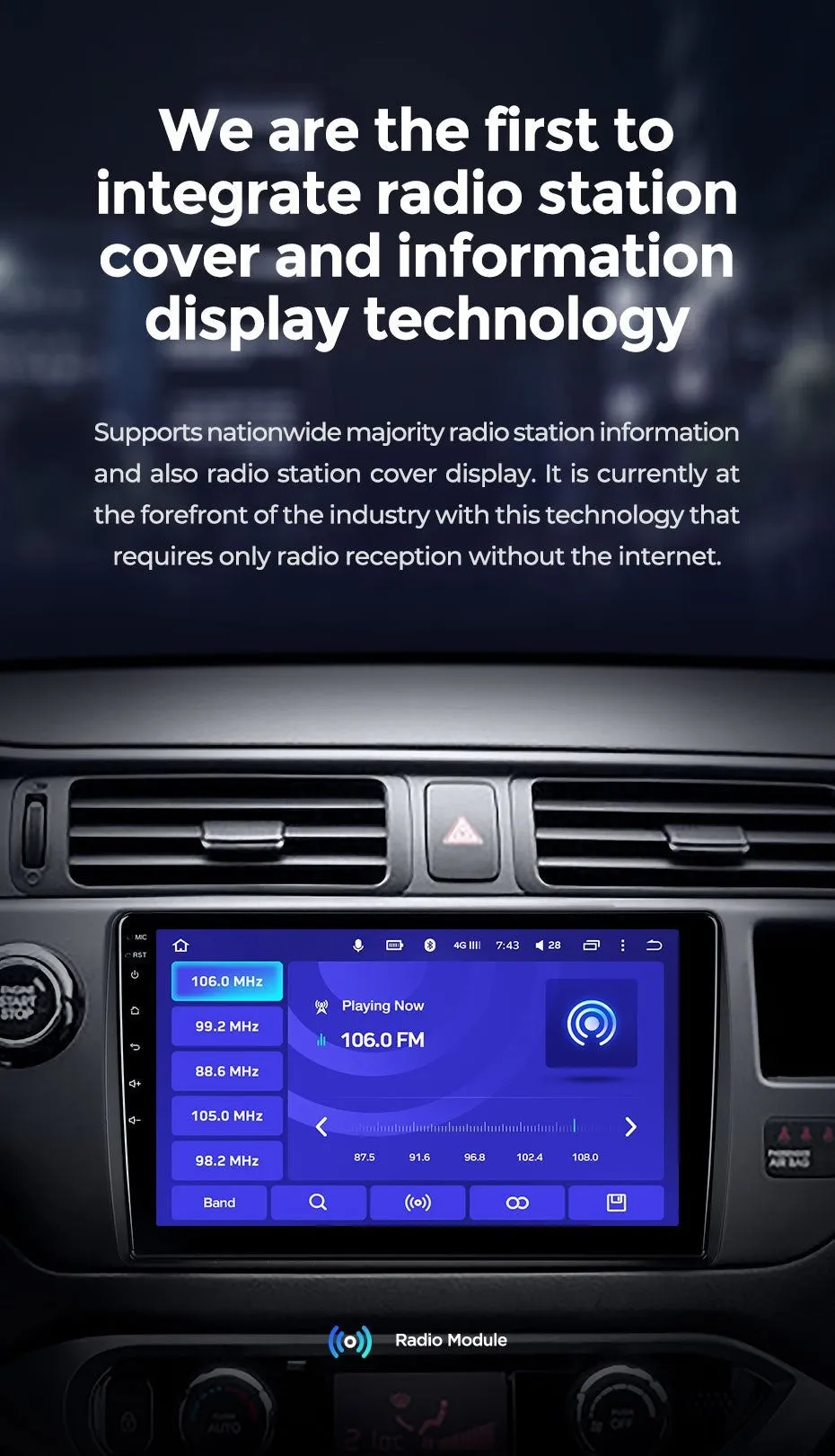 Car Dealz 10.2" Android 10.0 Haval H3 H5 2011-2016 In Dash Plus OEM Fascia