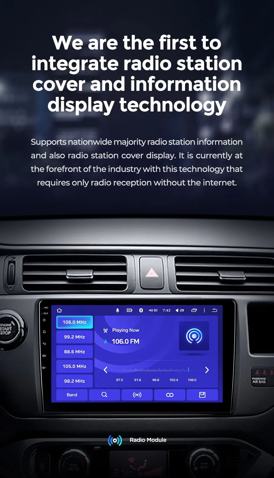 Car Dealz 10.2" Android 10.0 Haval H3 H5 2011-2016 In Dash Plus OEM Fascia