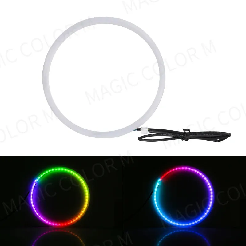 Car Interior Ambient Lights 64-Color RGB LED Strips with App Control