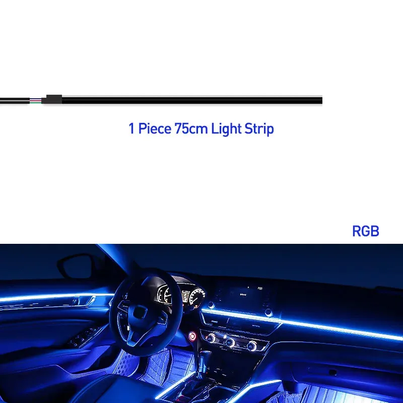 Car Interior Ambient Lights 64-Color RGB LED Strips with App Control