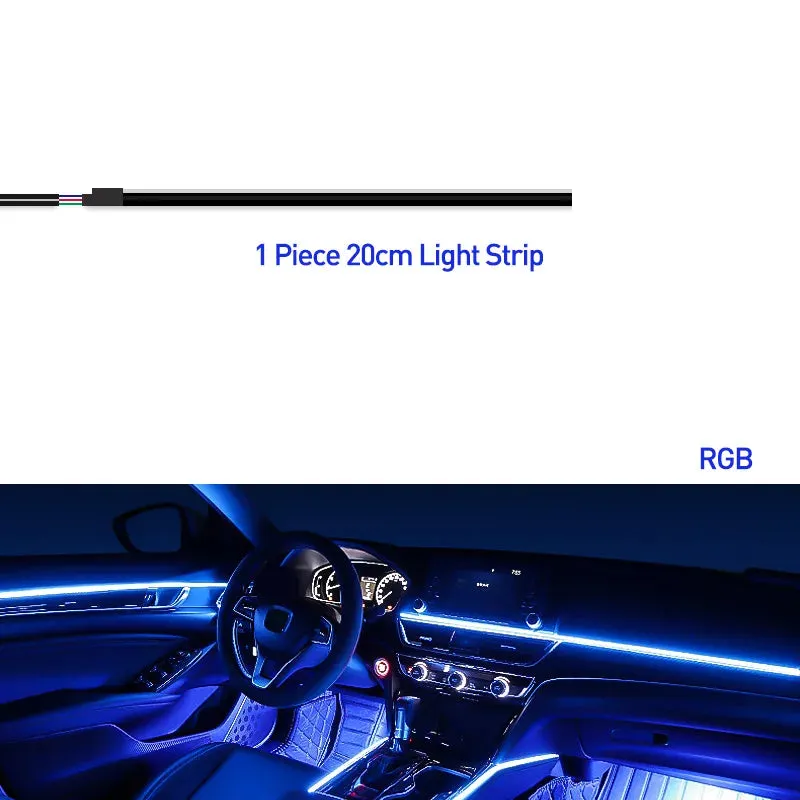 Car Interior Ambient Lights 64-Color RGB LED Strips with App Control