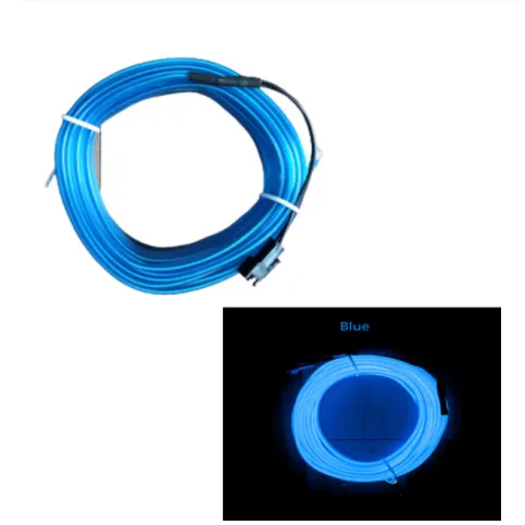 Car Interior Decorative Lamps Strips Atmosphere Lamp Cold Light Decorative Dashboard Console Auto LED Ambient Lights 2/4M