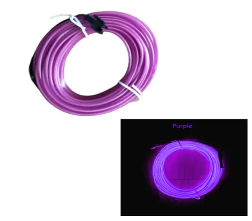Car Interior Decorative Lamps Strips Atmosphere Lamp Cold Light Decorative Dashboard Console Auto LED Ambient Lights 2/4M