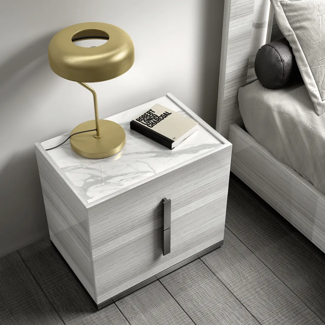 Carrara Bedroom Grey W/Light Set
