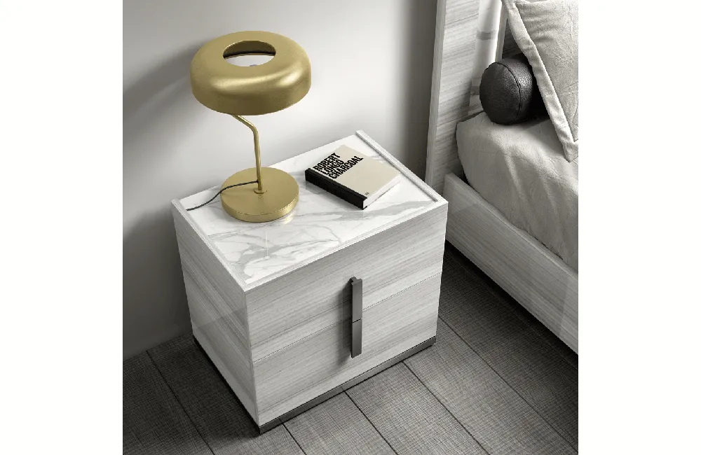 Carrara Bedroom Grey w/Light