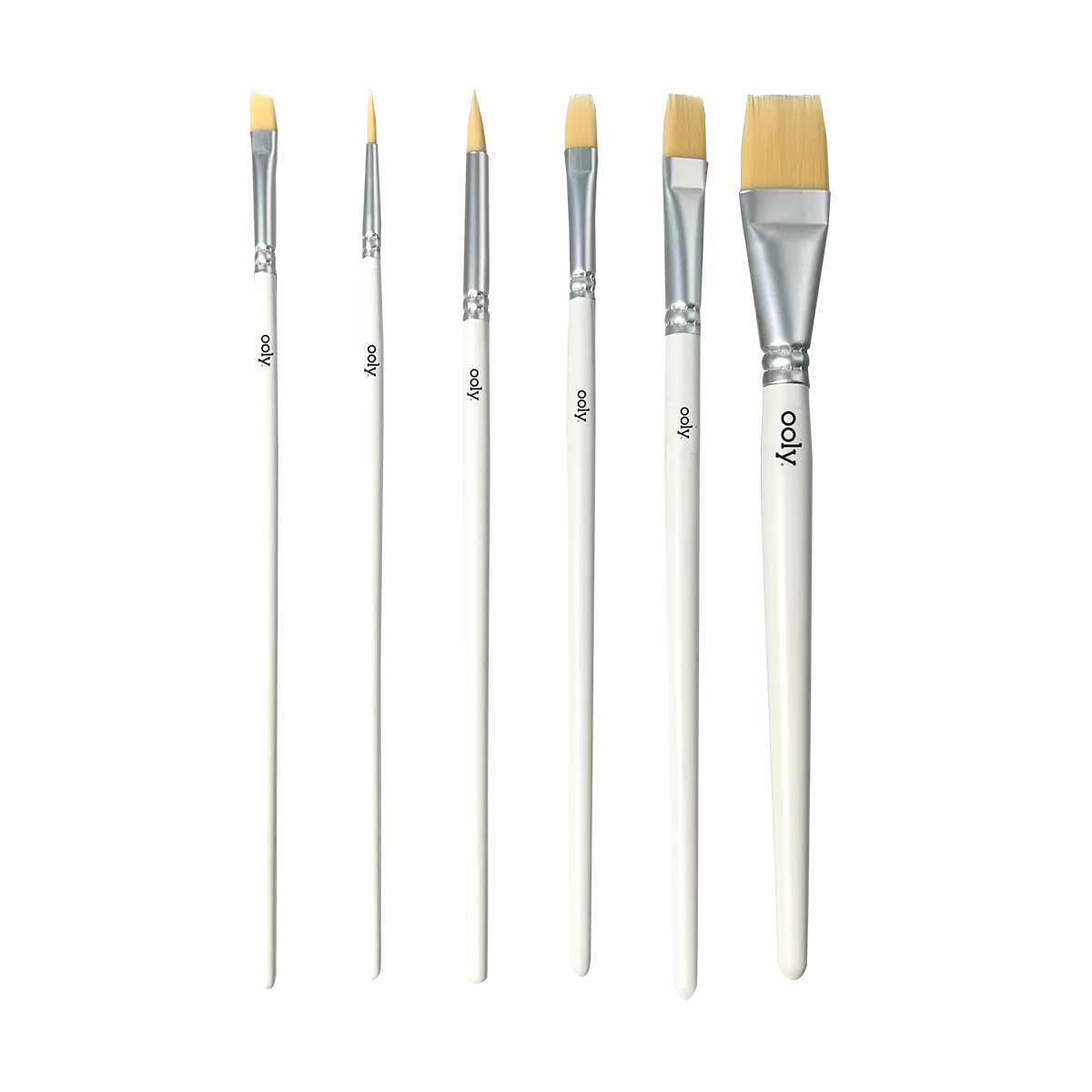 Chroma Blends Watercolor Paint Brushes - Set of 6 by OOLY