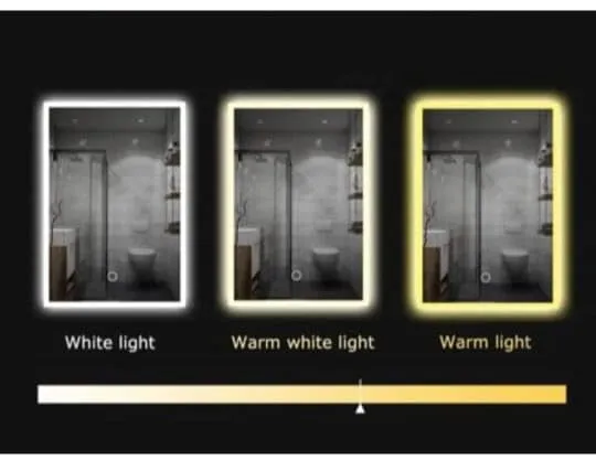 Crystal Indian Decorative Led Mirror with Touch Sensor Lights Cabinet Vanity Wall Design Darpan Rectangular Mirror Best for Bathroom, Bedroom Makeup Room Dressing Offices (18X24)