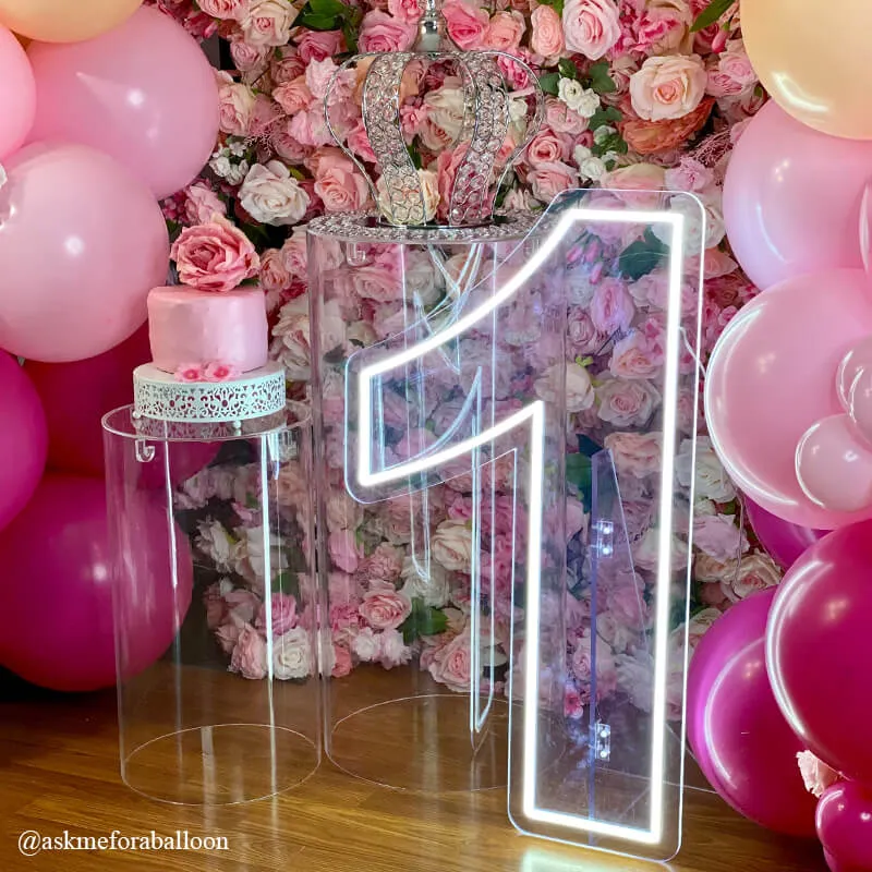 Custom 0 to 9 Number LED Neon Sign Wall Letters Light Party Decoration