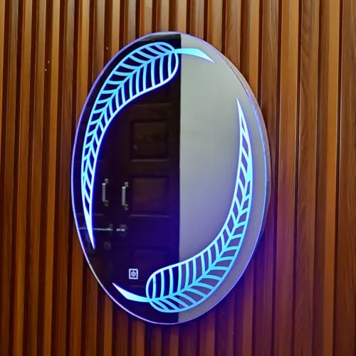 Decorative LED Mirror with Touch Sensor Lights, Wall Mounted, Full Length, for Home