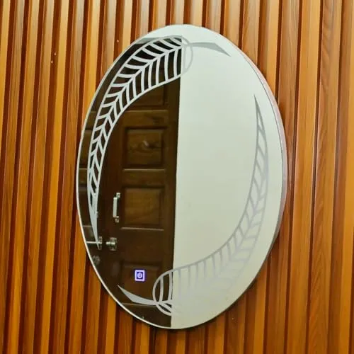Decorative LED Mirror with Touch Sensor Lights, Wall Mounted, Full Length, for Home