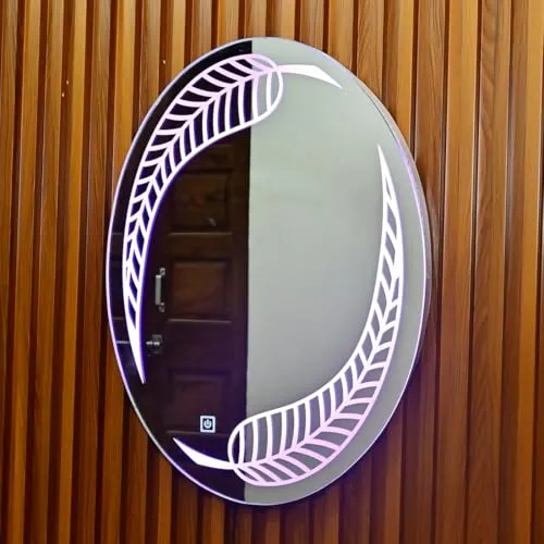 Decorative LED Mirror with Touch Sensor Lights, Wall Mounted, Full Length, for Home