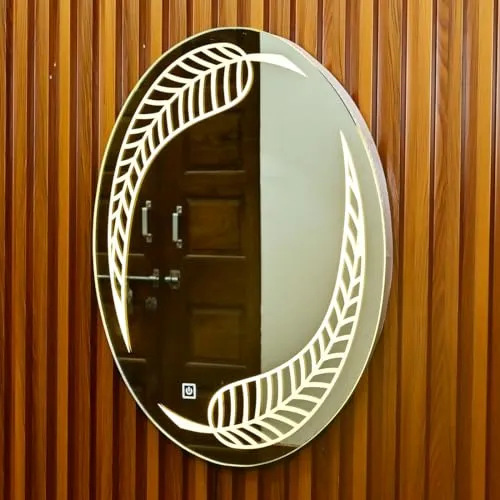 Decorative LED Mirror with Touch Sensor Lights, Wall Mounted, Full Length, for Home