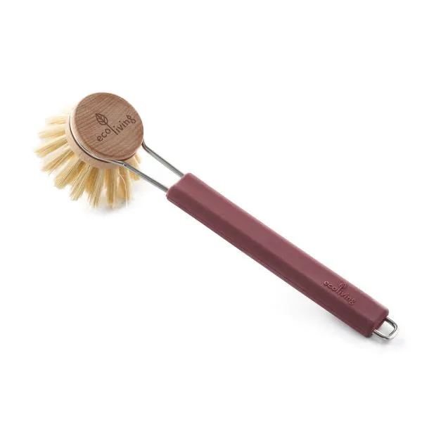Dish brush with replaceable head