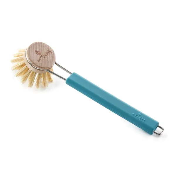 Dish brush with replaceable head
