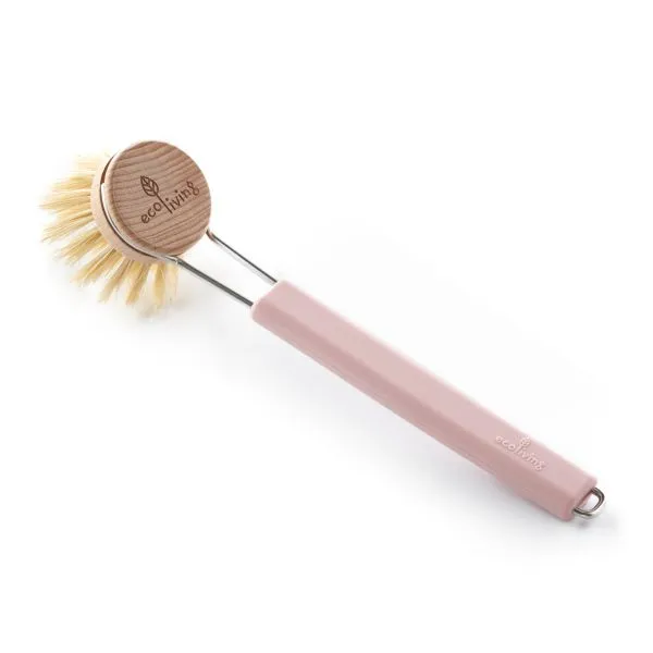 Dish brush with replaceable head