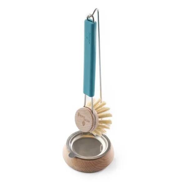 Dish brush with replaceable head
