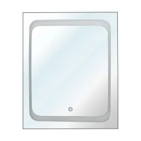 DONATO SQUARE WALL MOUNTED LED MIRROR 24"x30" INCH | BATHROOM MIRROR with LED LIGHTS | DECORATIVE LONG MIRROR for BEDROOM LIVING ROOM WASHBASIN LIGHTNING MIRROR | DGM-31