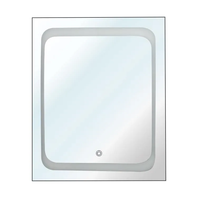 DONATO SQUARE WALL MOUNTED LED MIRROR 24"x30" INCH | BATHROOM MIRROR with LED LIGHTS | DECORATIVE LONG MIRROR for BEDROOM LIVING ROOM WASHBASIN LIGHTNING MIRROR | DGM-31