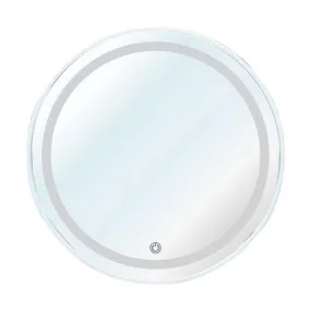 DONATO WALL MOUNTED ROUND SHAPED LED MIRROR with TOUCH ON/OFF BUTTON for LIVING ROOM, WASH BASIN, VANITY/BATHROOM DECORATIVE INTEROR MIRROR with LED LIGHTS (24"x24" INCHES) (DGM-45)