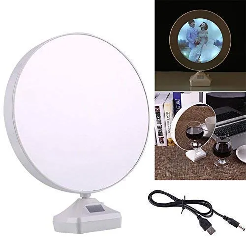 Dweezhet Home Travel Vanity Make up Mirror fordable Led Light Round Make up Mirror