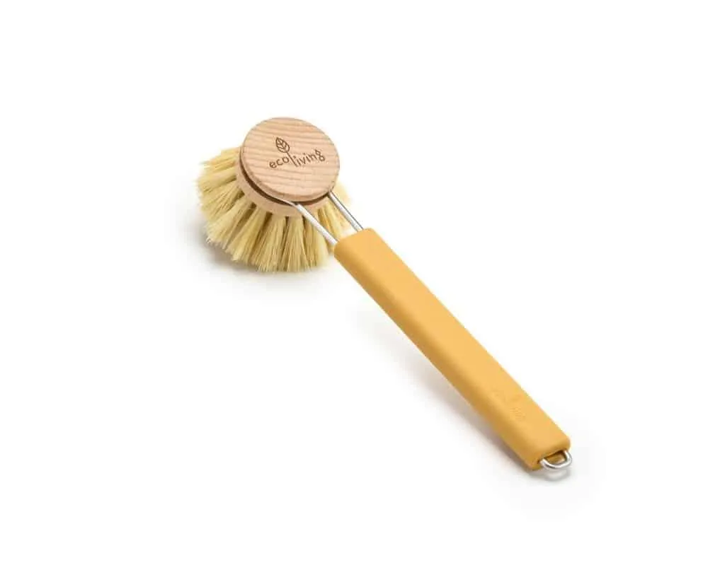 Ecoliving Dish Brush With Silicone Handle & Replaceable Brush Head
