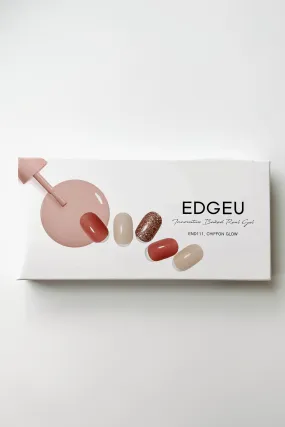 EDGEU Baked Gel Fingernail Stickers (Chiffon Glow)
