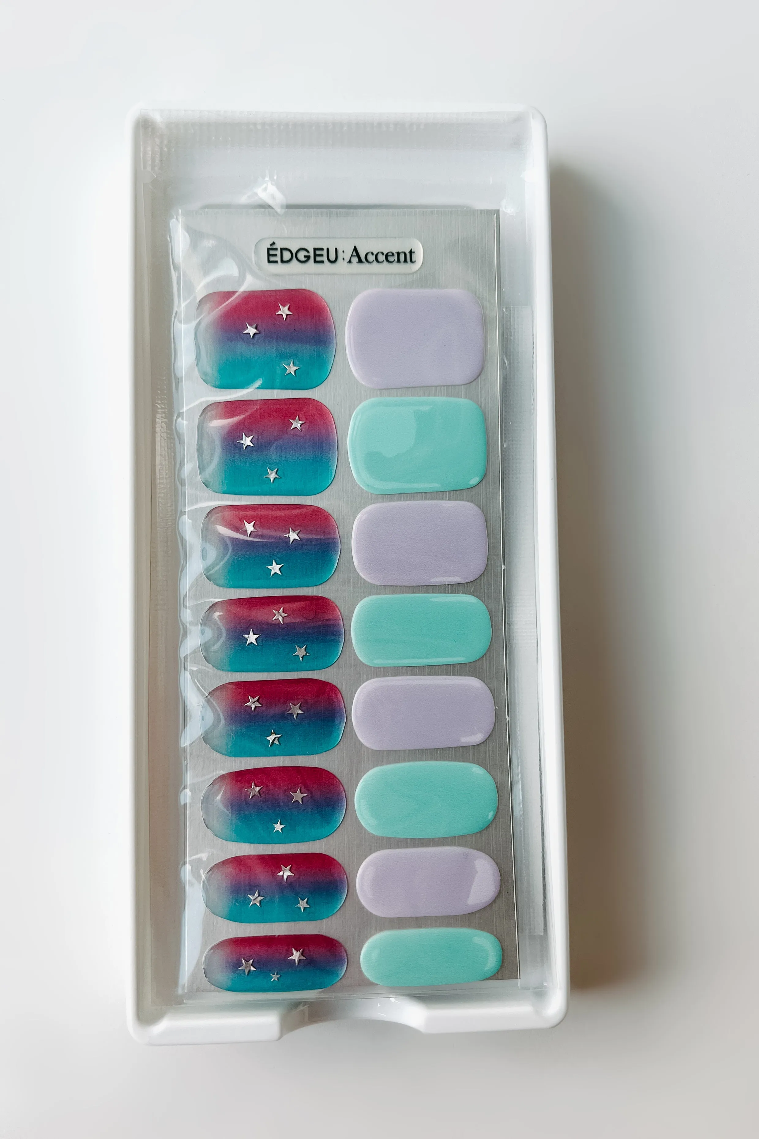 EDGEU Baked Gel Fingernail Stickers (Unicorn Sparkle)